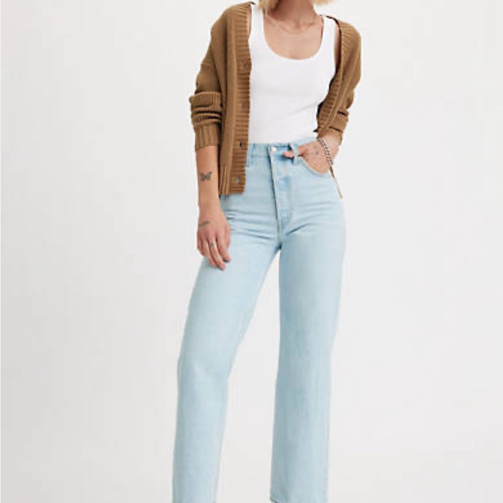Levi’s ribcage straight ankle 31